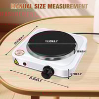 موقد كهربائي فردي DENX DX2801 بقوة 1000 واط بتسخين...