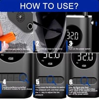 مضخة هواء DENX DX1791 بقدرة 150 PSI وبطارية 4000mA...