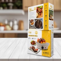 شواية كهربائية DENX DX2811 بقوة 1000 واط بطبقة غير...