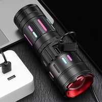 كشاف T409 احترافي بإضاءة LED قوية وهيكل ألومنيوم م...