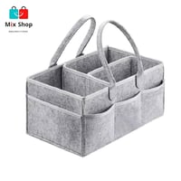 حقيبة تخزين حفاضات الأطفال من اللباد لتخزين الحفاض...