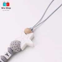 مشبك لهاية للاطفال مصنوع من السيليكون وخالي من ماد...