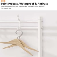 منظم أحذية ومعاطف 5 طبقات من الإستانلس ستيل مع قضب...