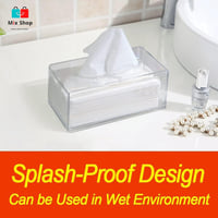 علبة مناديل اكريليك شفاف للمنزل والسيارة