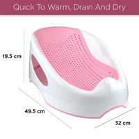 حوض استحمام للأطفال مانع للانزلاق مع مسند رأس مائل...