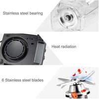 خلاط كهربائي بقوة 1800 واط وسعة 2 لتر لجميع الاستخ...