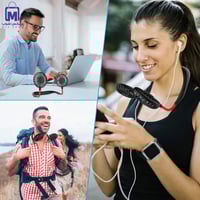 مروحة DENX DX2612 القابلة للارتداء بتبريد قوي و3 س...