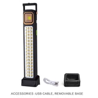 مصباح طوارئ Haverliang HEL‑6866T LED قوي طويل العم...