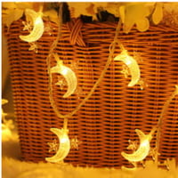 سلسلة إضاءة نجوم وقمر حجم صغير