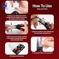 كماشة DENX DX3307 متعددة الاستخدامات 5×1 برؤوس قاب...