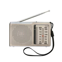 راديو الجيب R-698 المحمول بمخرج سماعات للأذن ودعم...