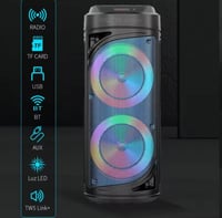 مكبر صوت ZQS6212 ببطارية 3000 مللي أمبير مع إضاءة...