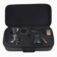 طقم تحضير قهوة مقطرة 7 قطع شنطة سفر متكاملة مع ميز...