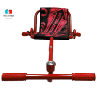 سكوتر (ويف رولر) متعدد الالوان للاطفال - احمر