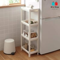 رف تخزين للحمام من أربعة أرفف لتخزين وتنظيم مختلف...