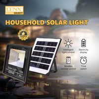 مصباح الطاقة الشمسية DENX DX2077 بقوة 100 واط وإضا...