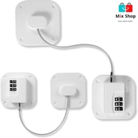 قفل الثلاجة مكون من قطعتين بكلمة مرور 3 ارقام لغلق...