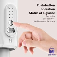 مروحة أرضية DENX DX2607 بخمس سرعات وتحكم عن بعد وش...