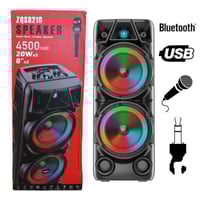 مكبر صوت ZQS8210 بتقنية البلوتوث مع بطارية قابلة ل...