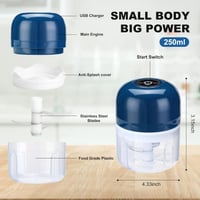 مفرمة كهربائية متعددة الأغراض بقوة 20 واط وسعة 250...