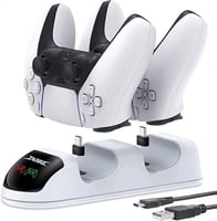 منصة شحن لوحدات تحكم جهاز PS5 لاسلكية