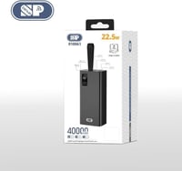 باور بانك اس بي 40000 دي 22.5 واط + USB 4 مع شاشة...