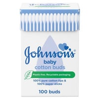 جونسون قطن العيدان القطنية للأطفال 100 قطعة