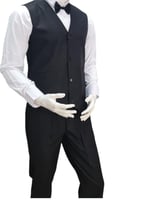 بنطلون رسمي اسود حزام مطاط