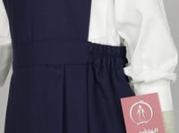 مريول رياض اطفال كحلي موديل(4) بدون قميص