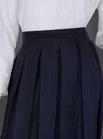 تنورة كحلي كسرات (بدون قميص)