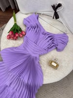 فستان موف بكسرات