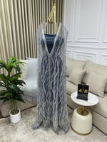 فستان ليتي مكسور ألماس أسود مميز