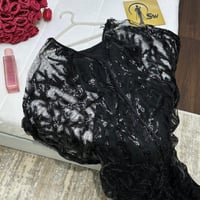 فستان ليتي مكسور ألماس أسود مميز