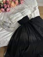 فستان ابيض واسود شانتون