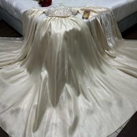 فستان سهرة يهبل القماش ميكادو