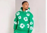 DENIM TEARS THE COTTON WREATH SWEATSHIRT GREEN