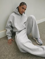 Gray set: oversized pants and sweater