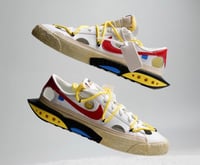 BLAZER LOW "OFF-WHITE - UNIVERSITY RED