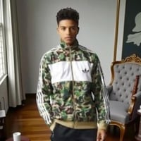 adidas Track Jacket Green× Beige