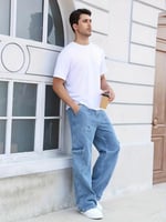 بنطلون جنز أزرق فاتح