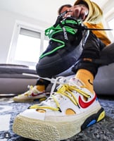 BLAZER LOW "OFF-WHITE - UNIVERSITY RED