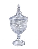 علبة سكاكر زجاجية Kup - لون أزرق