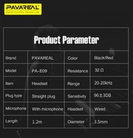 سماعة سلكية بافاريال ربل Pavareal Wired Earphone P...