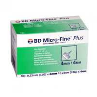 بي دي ابر قلم الانسولين 4مم 100حبة