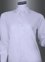 قميص بناتي بياقة دائرية