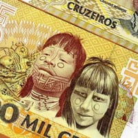 البرازيل فئة 1000 كروزيرو أنسر إصدار التسعينيات