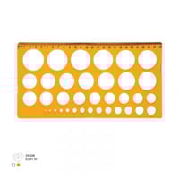 قوالب شكل دائرة 2في1 مسطرة