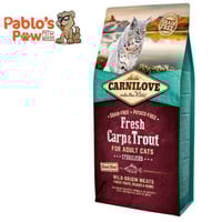 كارنيلوف شبوط وسلمون مرقط طازج طعام جاف للقطط المع...