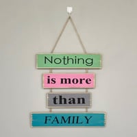 لوحة خشبية بحبل حلوة مقطعة زينة العيد