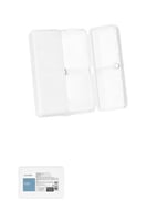 علبة تنظيم أقراص الدواء قابل للطي - أبيض